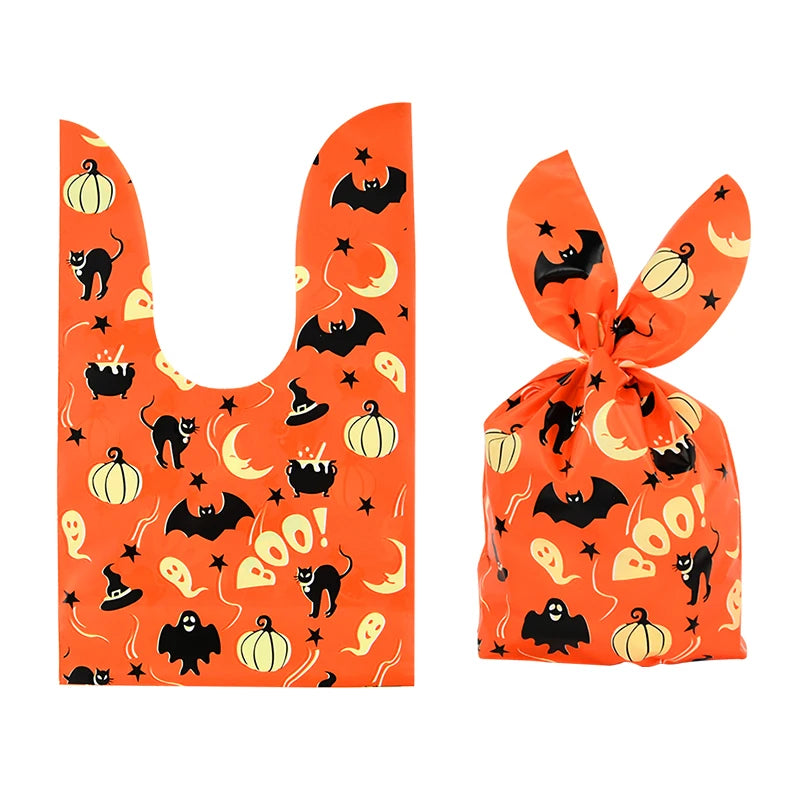 Halloween Pumpkin & Rabbit Ear Candy Bags – Gift Packaging for Kids (25/50pcs)