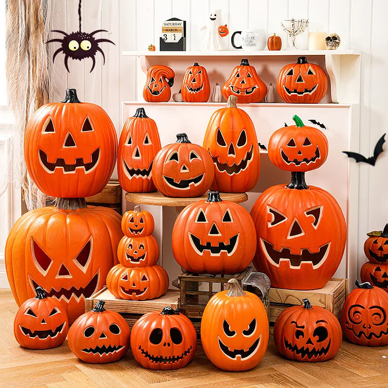 Halloween Glow Pumpkin Lamp Decoration