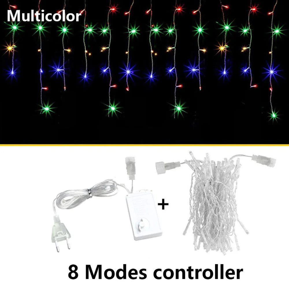 LED Icicle Fairy Lights – Christmas & Party Garland