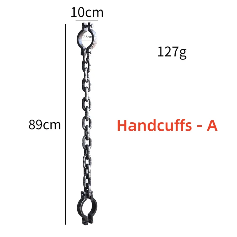Halloween Prisoner Chains & Handcuffs – Jail Costume Cosplay Props
