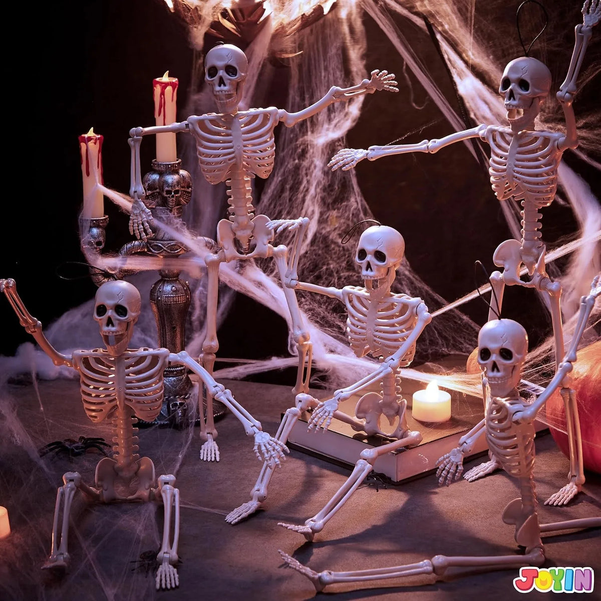 Halloween Skeleton Photobooth Props – 5pcs