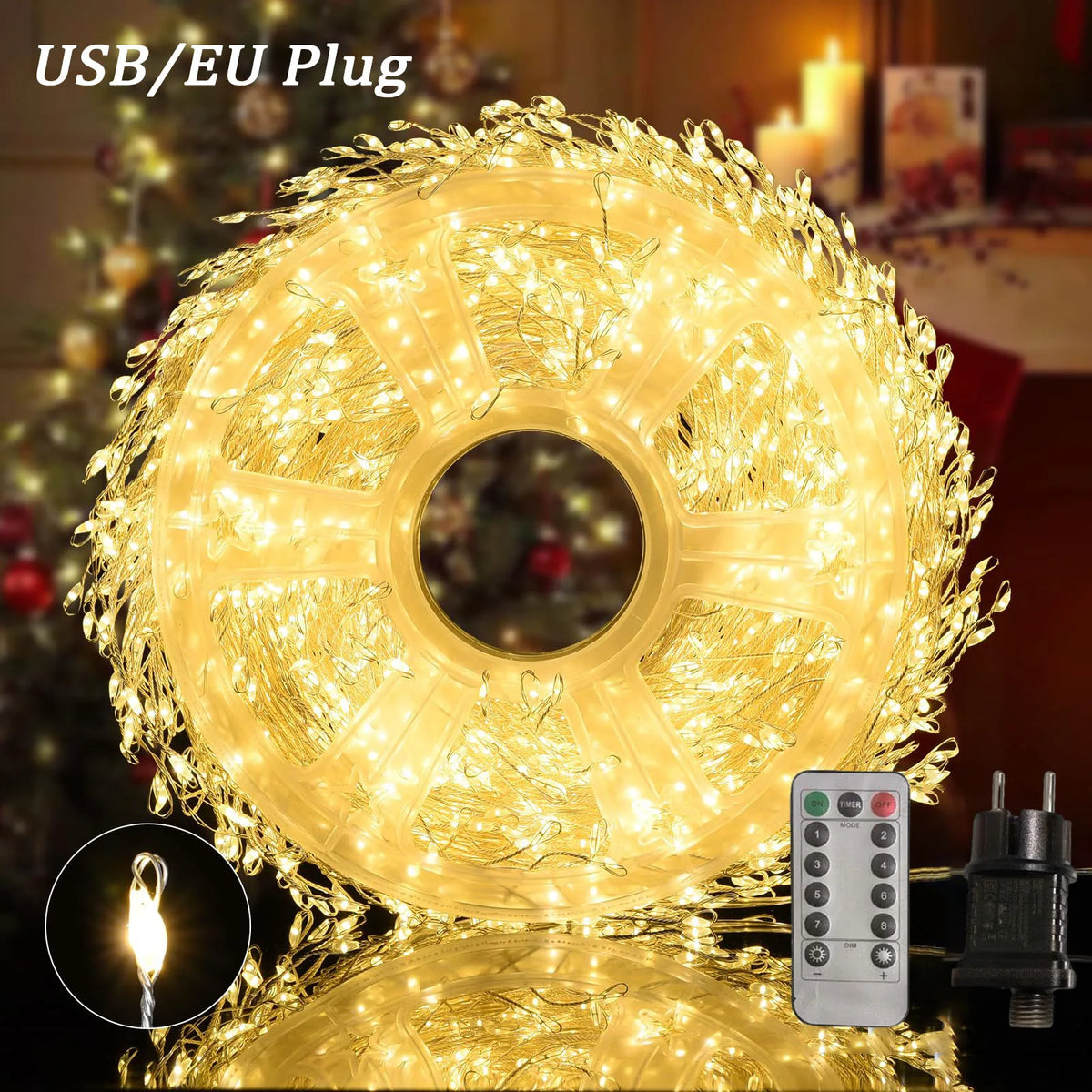 LED Firecracker String Lights – Christmas & Party Decor