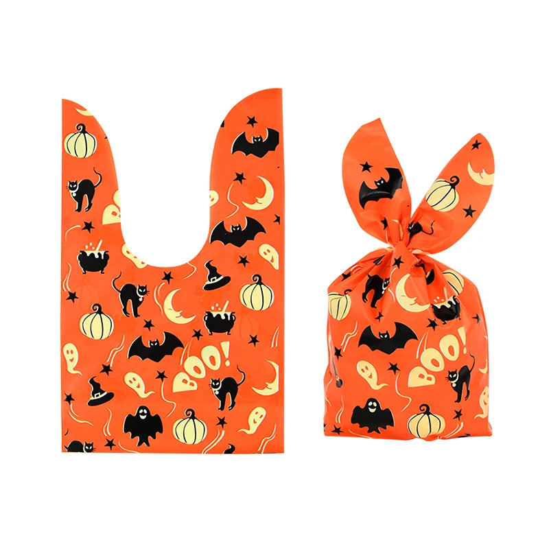 Halloween Pumpkin & Rabbit Ear Candy Bags – Gift Packaging for Kids (25/50pcs)