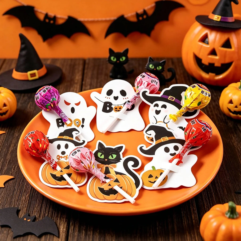 Halloween Lollipop Holder Cards – 48pcs