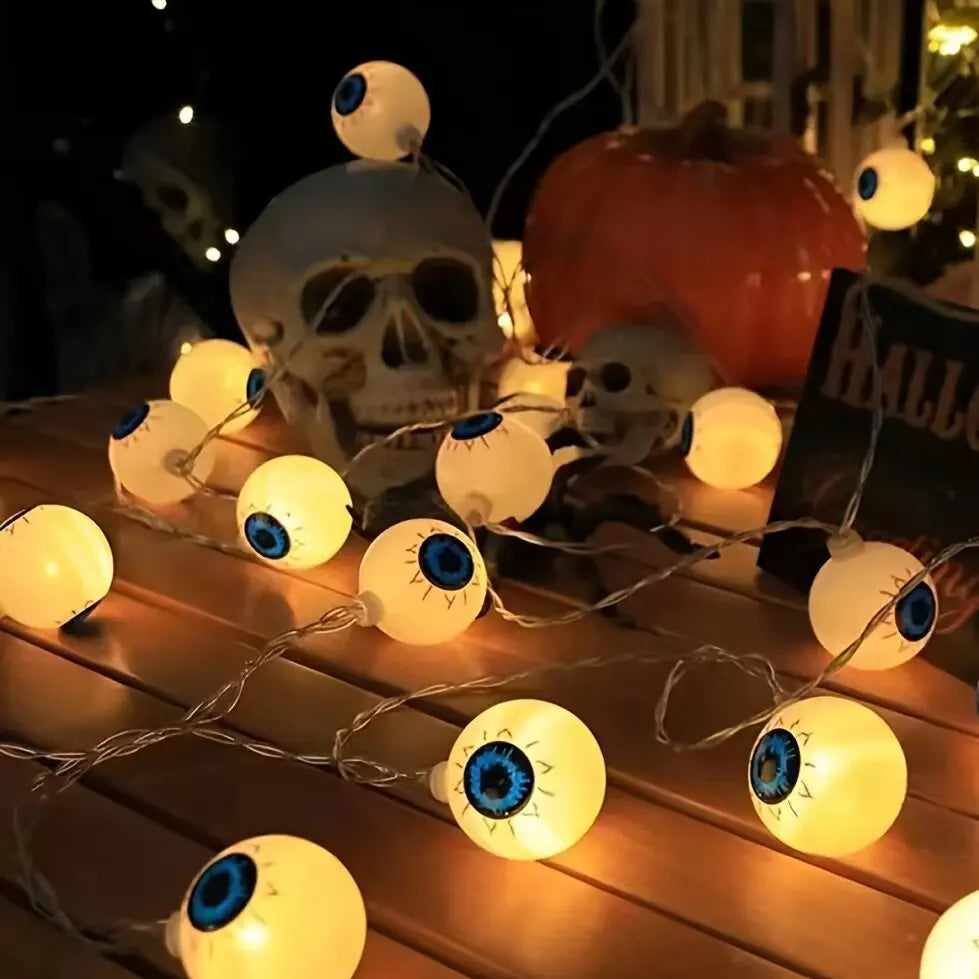 Eyeball LED String Lights – Halloween Spooky Fairy Lights