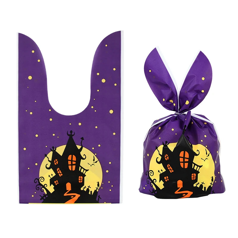 Halloween Pumpkin & Rabbit Ear Candy Bags – Gift Packaging for Kids (25/50pcs)
