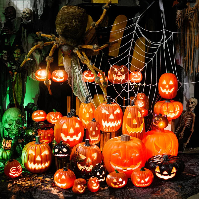 Halloween Glow Pumpkin Lamp Decoration