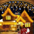 LED Star Garland with Twinkling Strobes – 8 Modes, Warm & Cool White