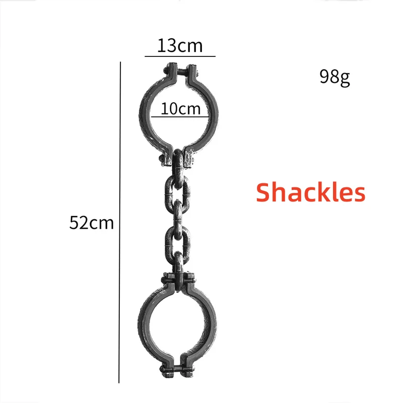 Halloween Prisoner Chains & Handcuffs – Jail Costume Cosplay Props