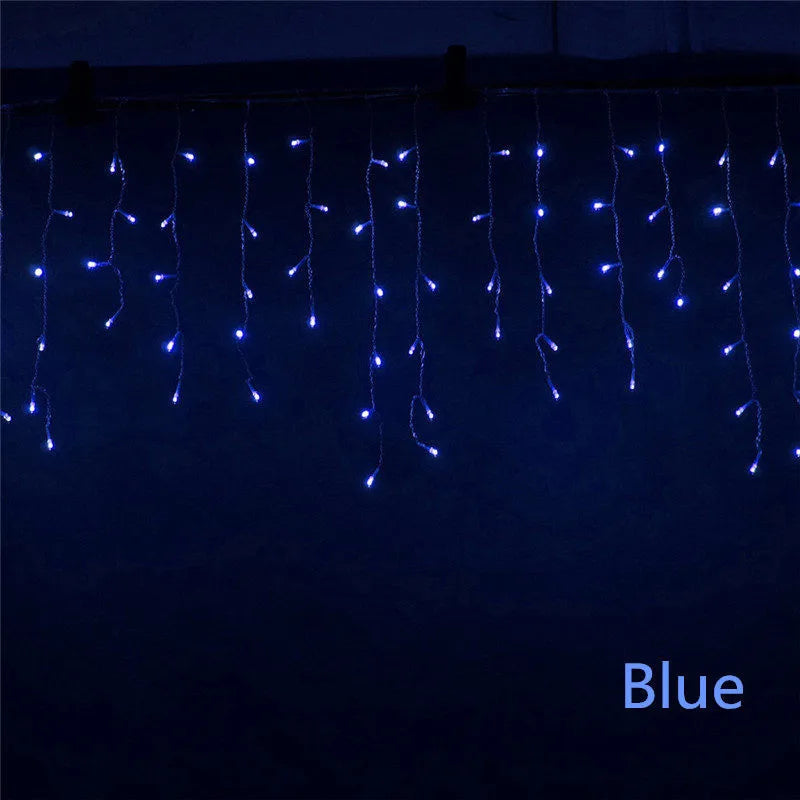 LED Curtain Icicle String Lights – 5M Outdoor Christmas Garland