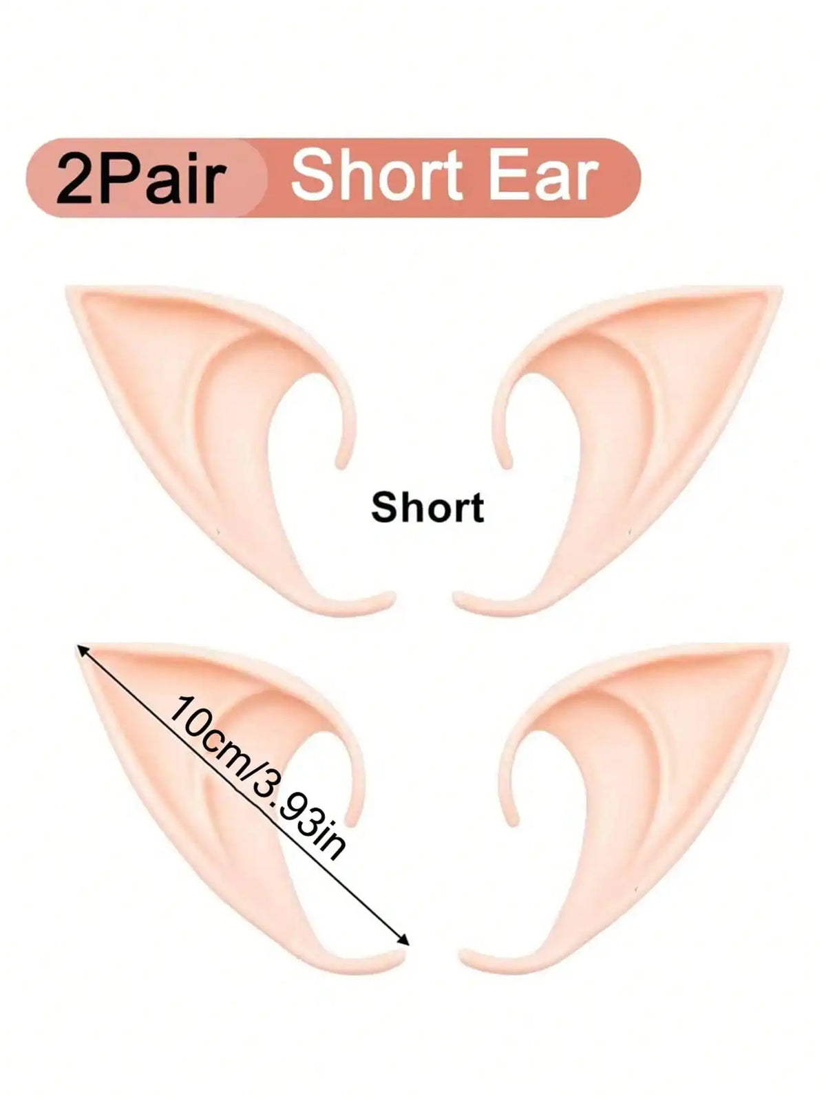 Cosplay Fairy Pixie Elf Ears – 1/2/4 Pairs
