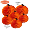 Pumpkin Honeycomb Party Decorations – 3/6pcs