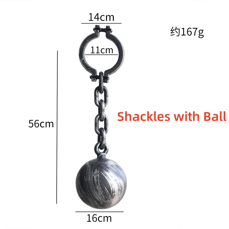 Halloween Prisoner Chains & Handcuffs – Jail Costume Cosplay Props