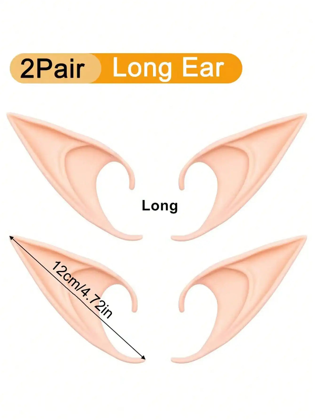 Cosplay Fairy Pixie Elf Ears – 1/2/4 Pairs