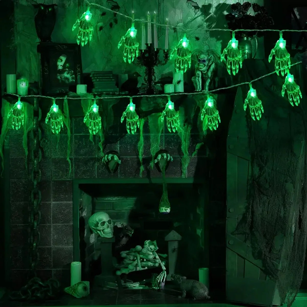 Ghost Hand LED String Lights