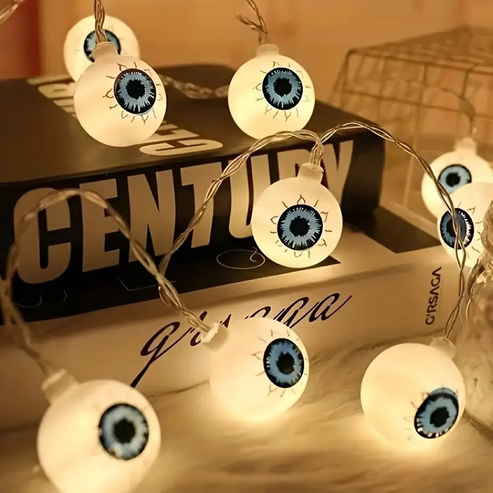 Eyeball LED String Lights – Halloween Spooky Fairy Lights