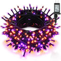 Orange & Purple Halloween Fairy String Lights – Outdoor Garland