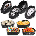 Halloween Coffin Paper Serving Trays & Gift Boxes (12/24 Pcs)