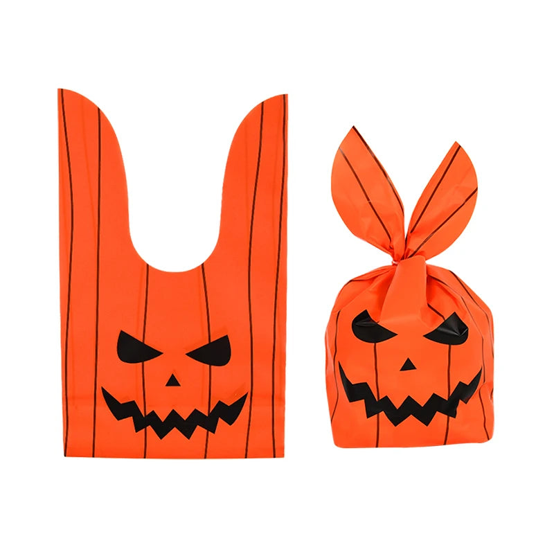 Halloween Pumpkin & Rabbit Ear Candy Bags – Gift Packaging for Kids (25/50pcs)