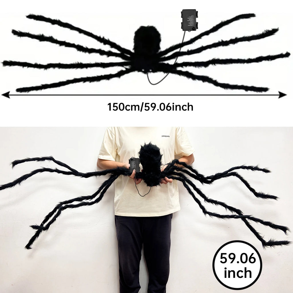 Halloween Giant Light-Up Spider Decoration