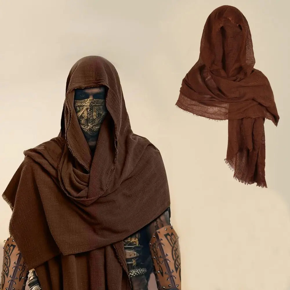 Medieval Pirate Hood Cloak – Unisex Halloween Cosplay Shoulder Cowl