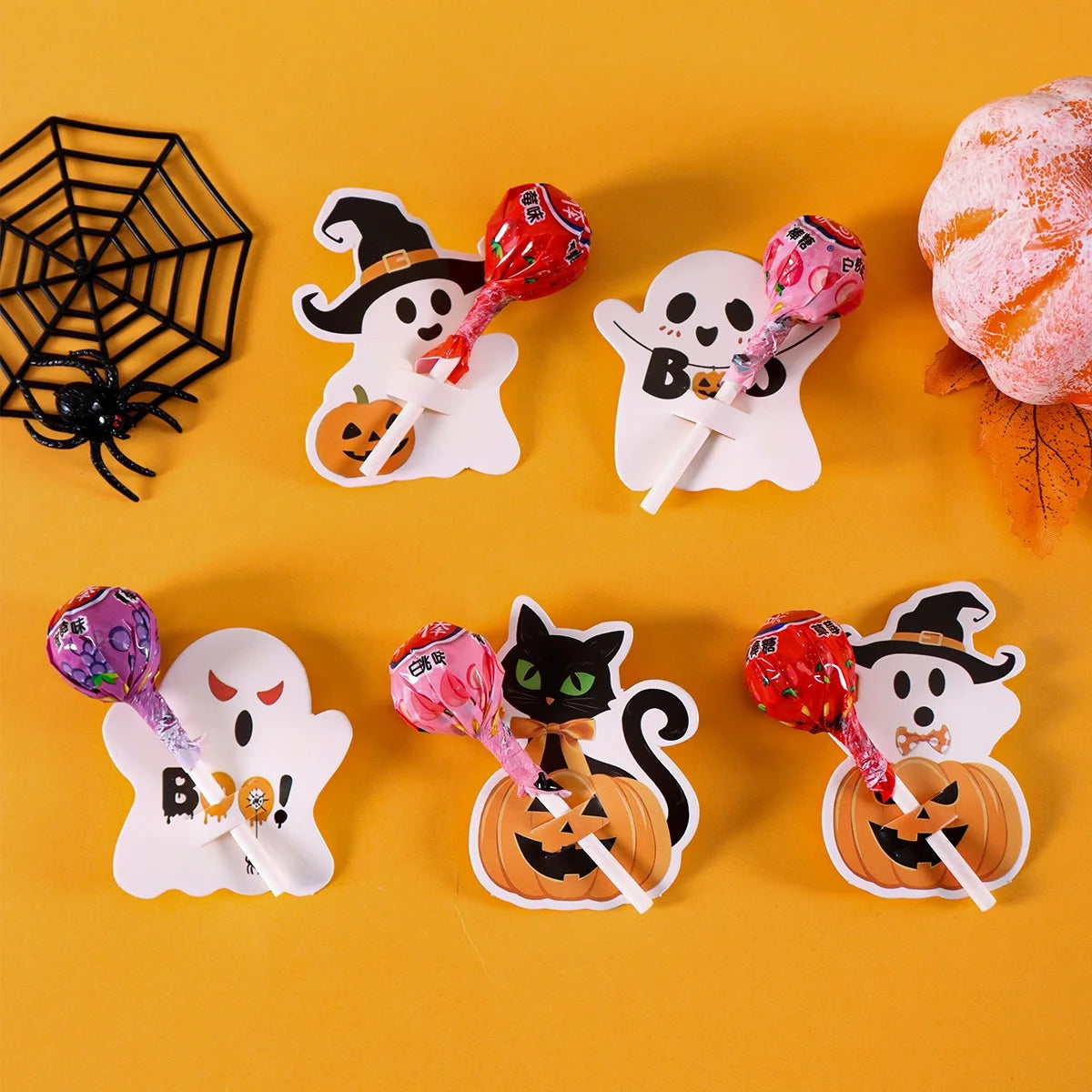 Halloween Lollipop Holder Cards – 48pcs