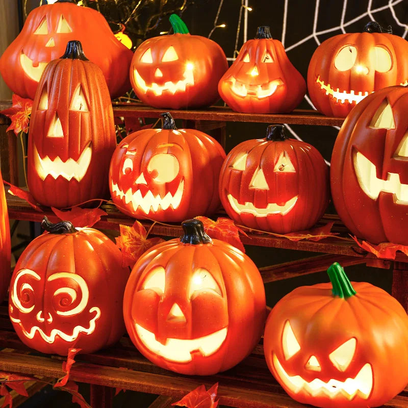 Halloween Glow Pumpkin Lamp Decoration
