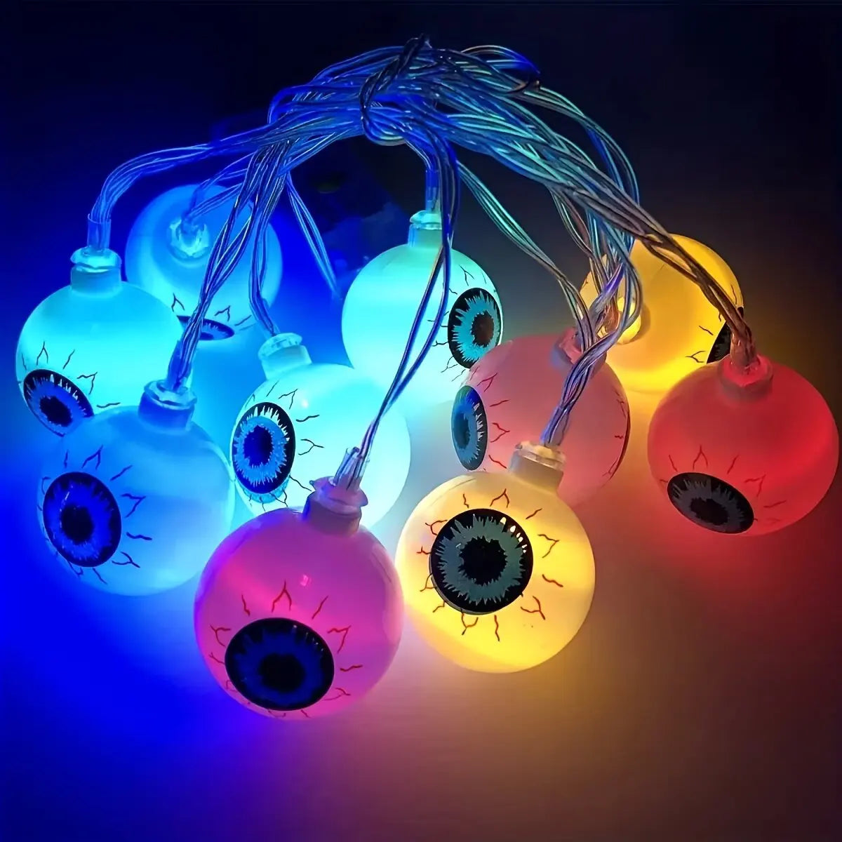 Eyeball LED String Lights – Halloween Spooky Fairy Lights