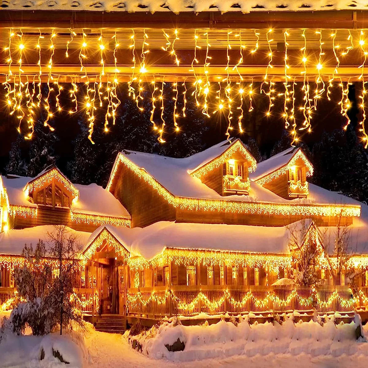 LED Icicle Fairy Lights – Christmas & Party Garland