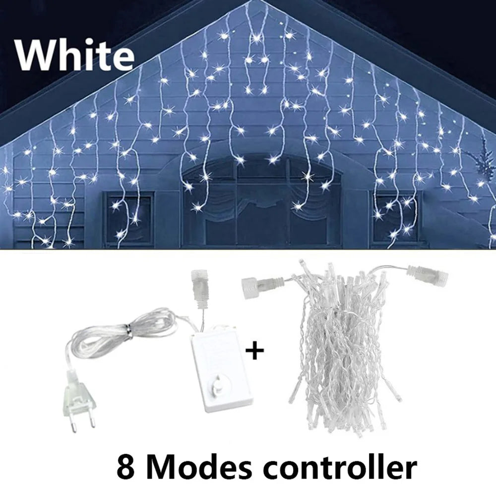 LED Icicle Fairy Lights – Christmas & Party Garland