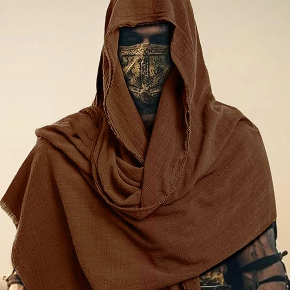 Medieval Pirate Hood Cloak – Unisex Halloween Cosplay Shoulder Cowl