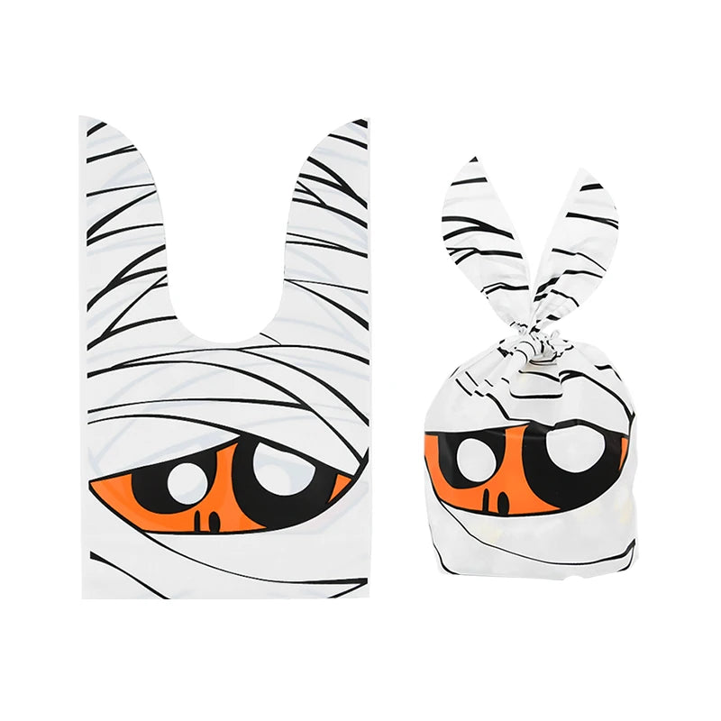 Halloween Pumpkin & Rabbit Ear Candy Bags – Gift Packaging for Kids (25/50pcs)