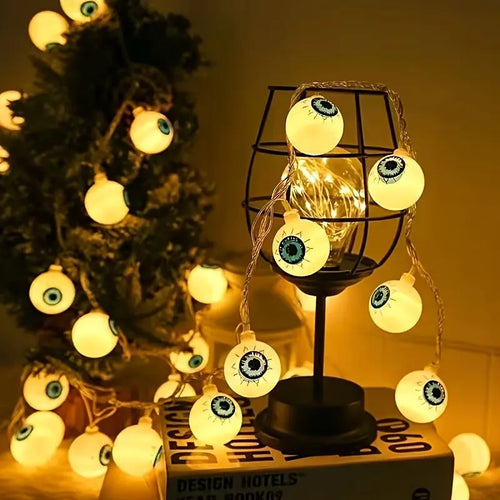 Eyeball LED String Lights – Halloween Spooky Fairy Lights